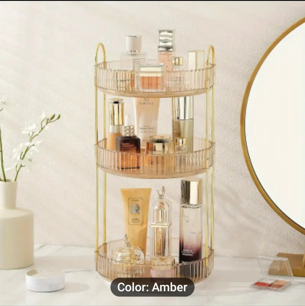 New Amber Two-Tier 360 Degree Organizer